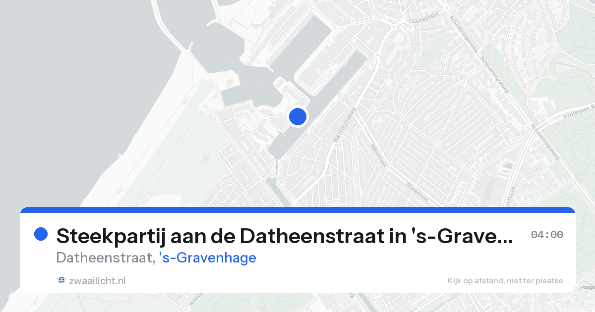 Steekpartij aan de Datheenstraat in 's-Gravenhage — 20 mrt 2026