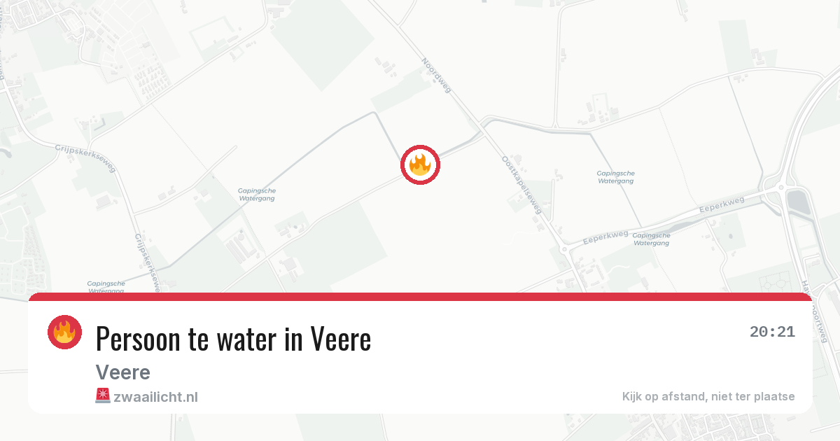 Persoon te water in Veere — 27 jul 2026