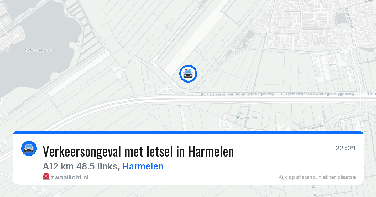 Verkeersongeval met letsel in Harmelen — 12 aug 2026