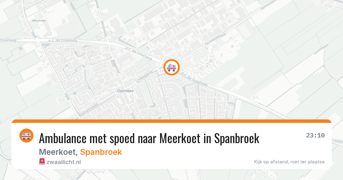 Ambulance met spoed naar Meerkoet in Spanbroek — 12 jul 2026