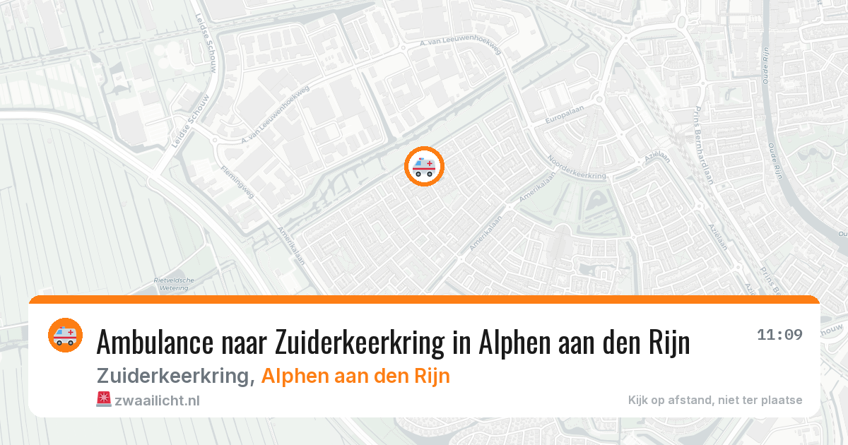 Ambulance naar Zuiderkeerkring in Alphen aan den Rijn — 20 jul 2026