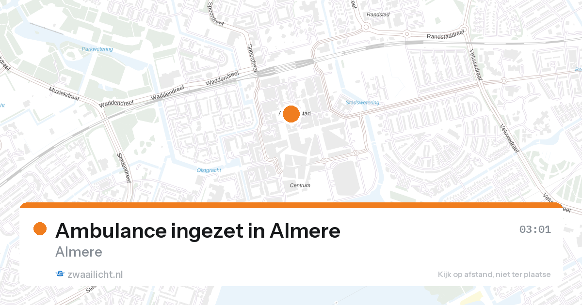 Ambulance ingezet in Almere — 7 feb 2026