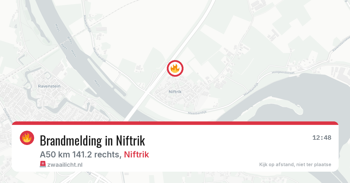 Brandmelding in Niftrik — 26 jun 2026