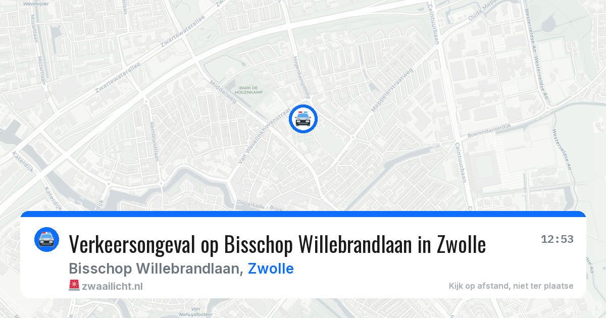Verkeersongeval op Bisschop Willebrandlaan in Zwolle — 7 mei 2026