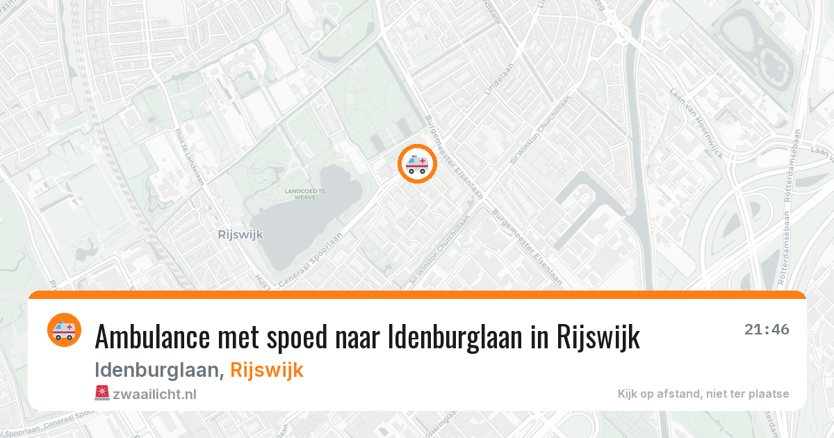 Ambulance met spoed naar Idenburglaan in Rijswijk — 17 feb 2026