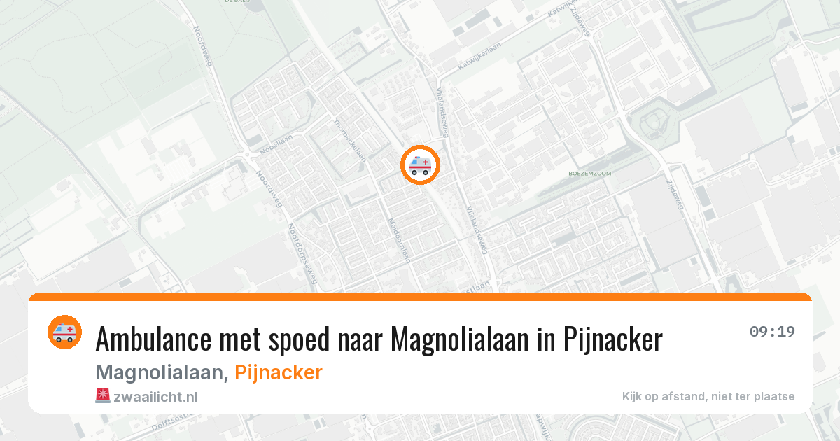 Ambulance met spoed naar Magnolialaan in Pijnacker — 23 mrt 2026