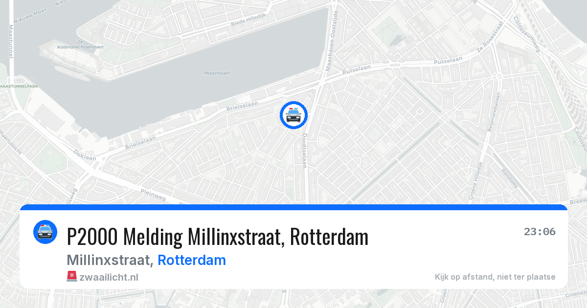 P2000 Melding Millinxstraat, Rotterdam — 4 mei 2026