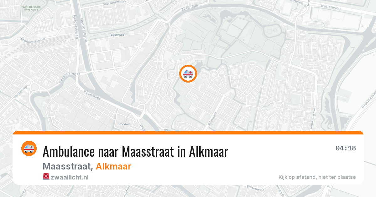 Ambulance naar Maasstraat in Alkmaar — 26 apr 2026