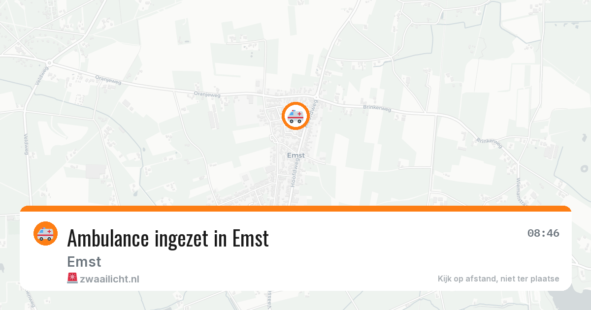 Ambulance ingezet in Emst — 23 apr 2026
