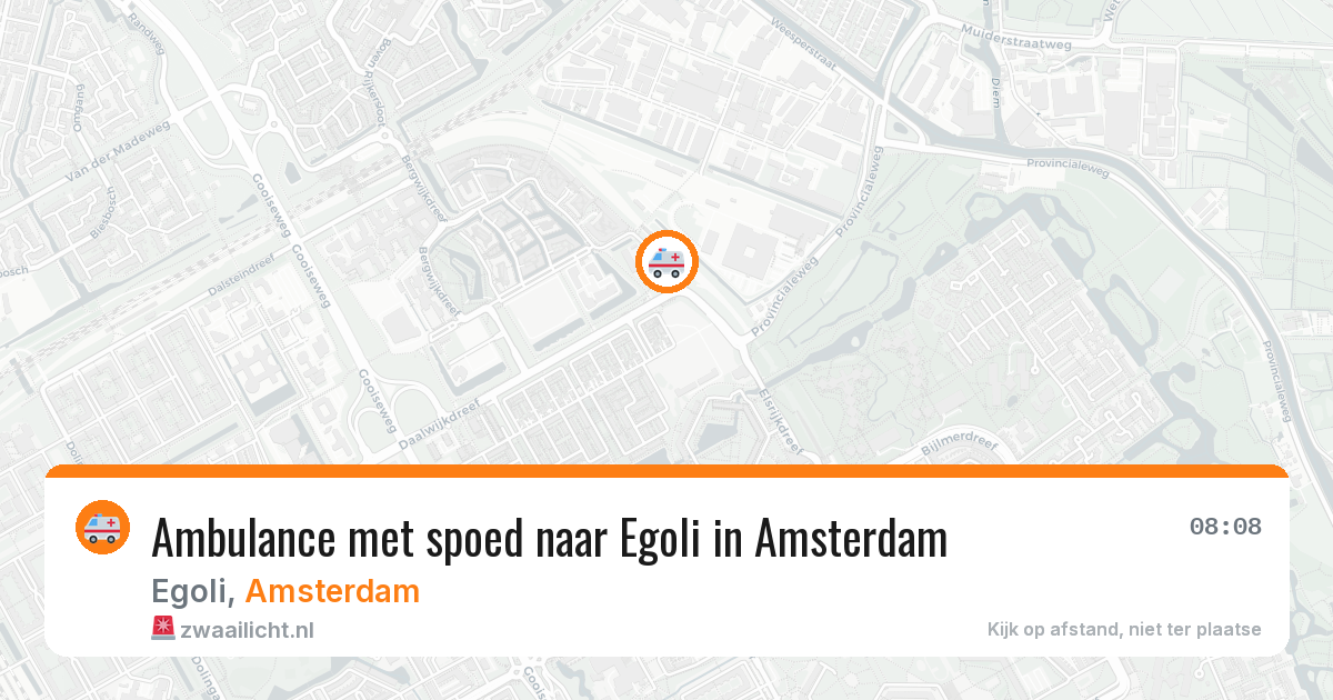 Ambulance met spoed naar Egoli in Amsterdam — 21 mei 2026