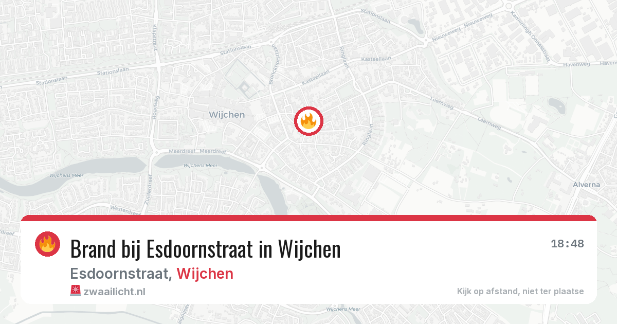 Brand bij Esdoornstraat in Wijchen — 2 jul 2026