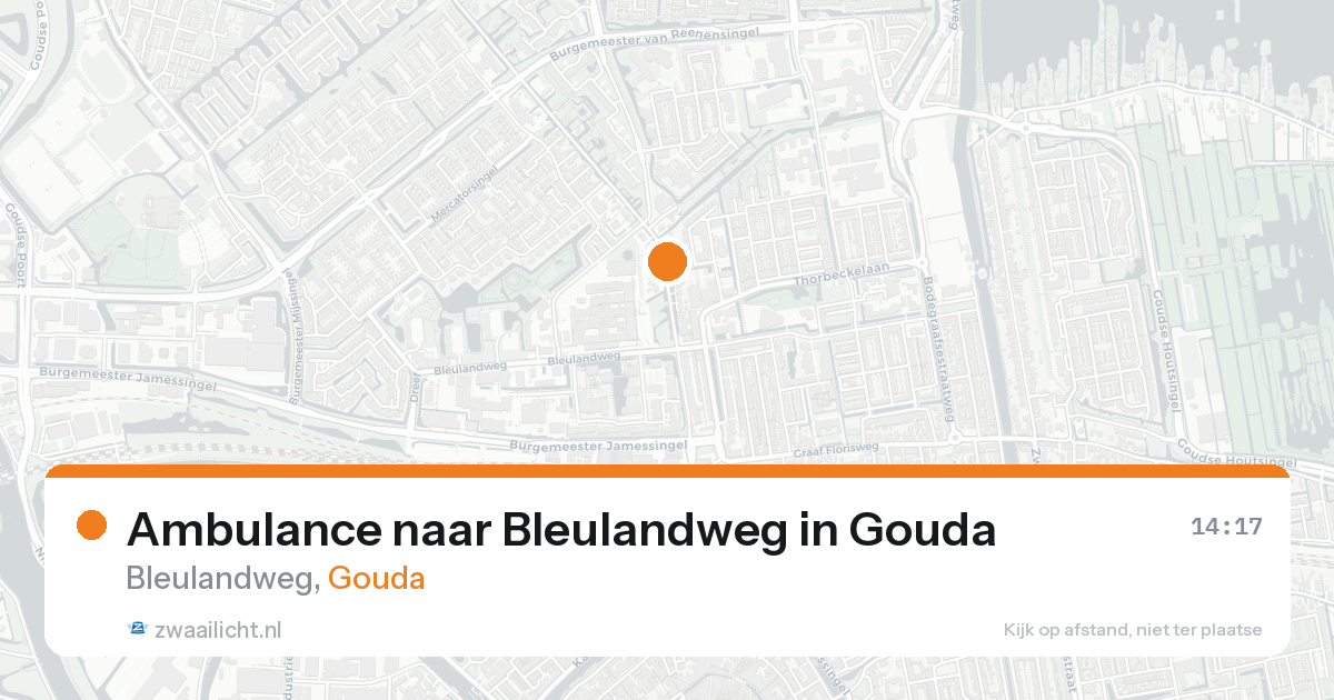 Ambulance naar Bleulandweg in Gouda — 3 jun 2026