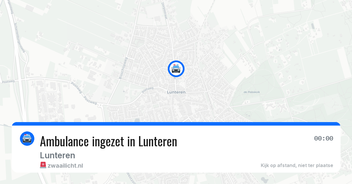 Ambulance ingezet in Lunteren — 11 jun 2026