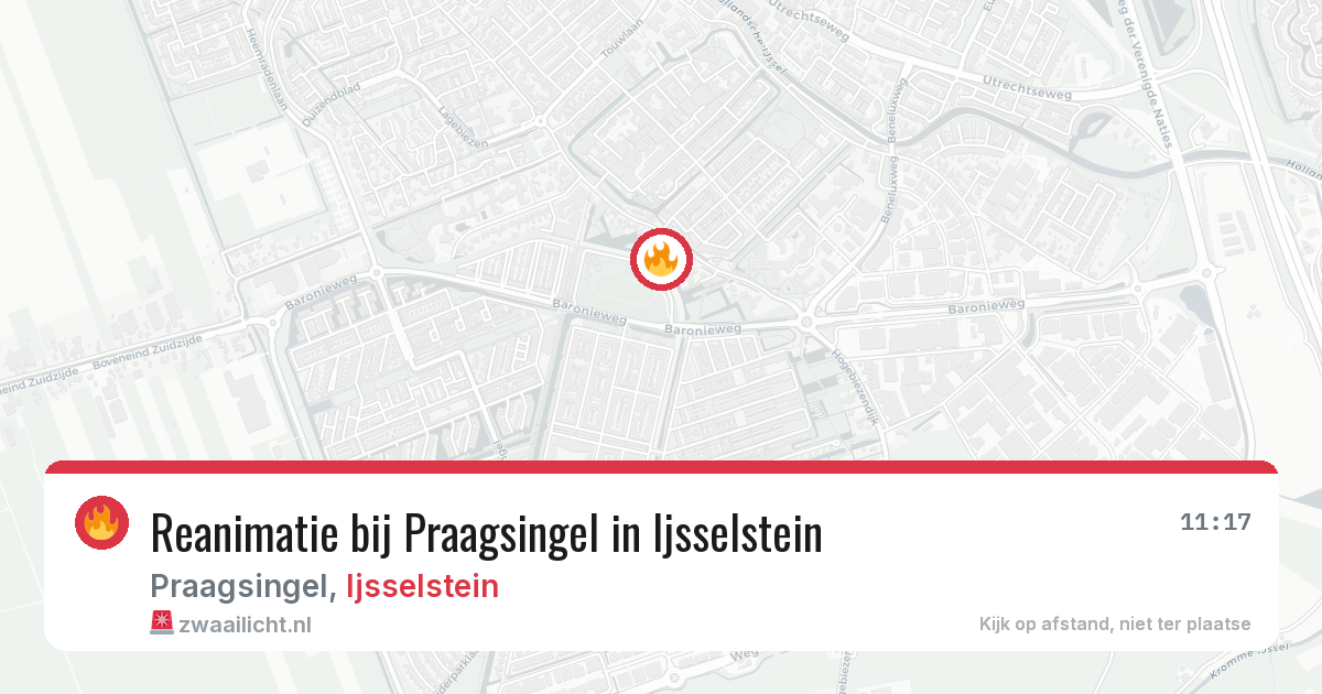 Reanimatie bij Praagsingel in Ijsselstein — 24 jan 2026