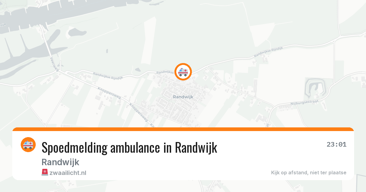 Spoedmelding ambulance in Randwijk — 7 jun 2026