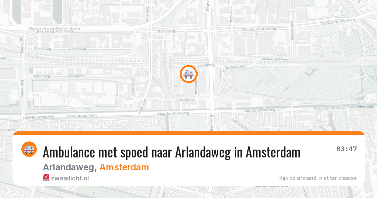 Ambulance met spoed naar Arlandaweg in Amsterdam — 29 jan 2026
