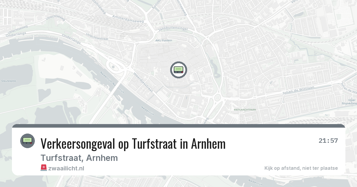 Verkeersongeval op Turfstraat in Arnhem — 27 mei 2026