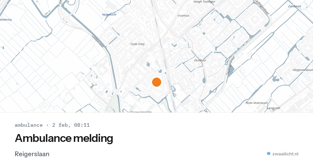 Ambulance melding — 2 feb 2026