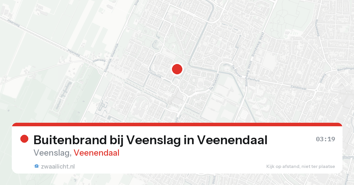 Buitenbrand bij Veenslag in Veenendaal — 13 jun 2026