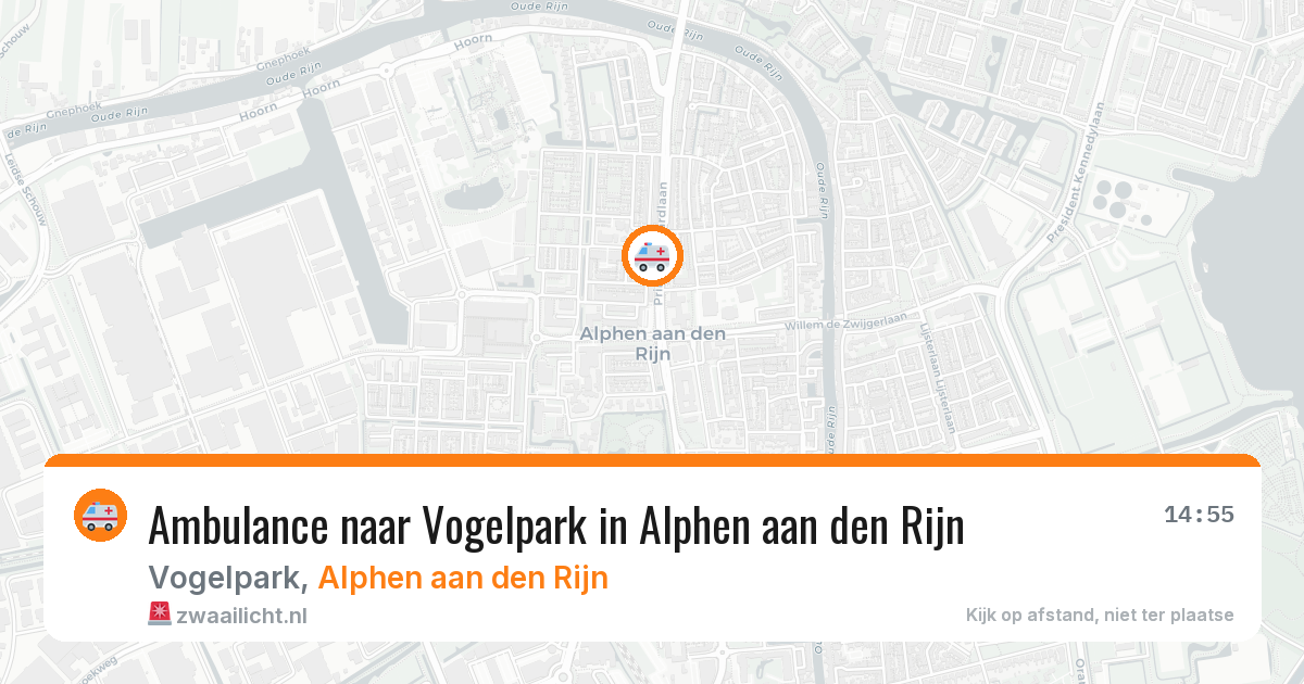 Ambulance naar Vogelpark in Alphen aan den Rijn — 8 feb 2026