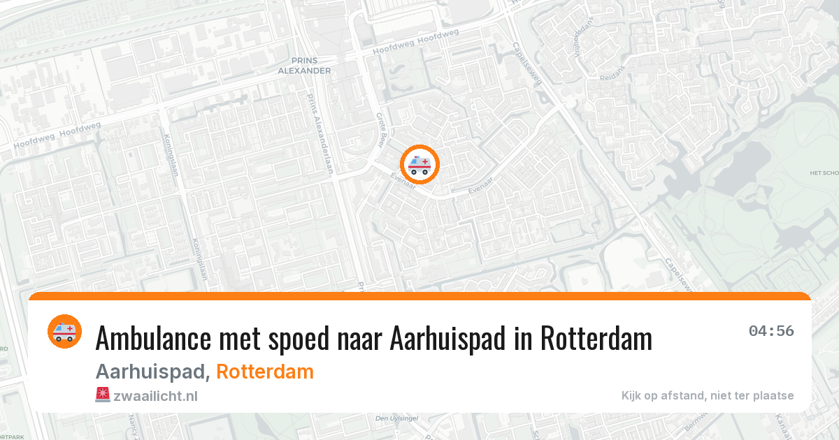 Ambulance met spoed naar Aarhuispad in Rotterdam — 20 mei 2026