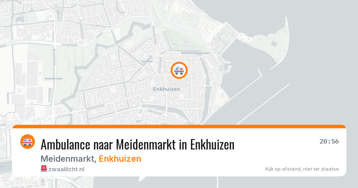 Ambulance naar Meidenmarkt in Enkhuizen — 1 jul 2026