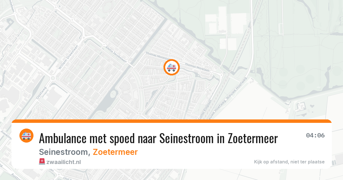 Ambulance met spoed naar Seinestroom in Zoetermeer — 29 jun 2026