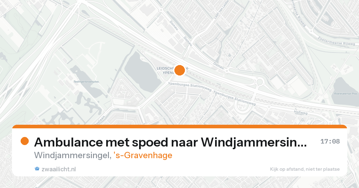 Ambulance met spoed naar Windjammersingel in 's-Gravenhage — 22 aug 2026