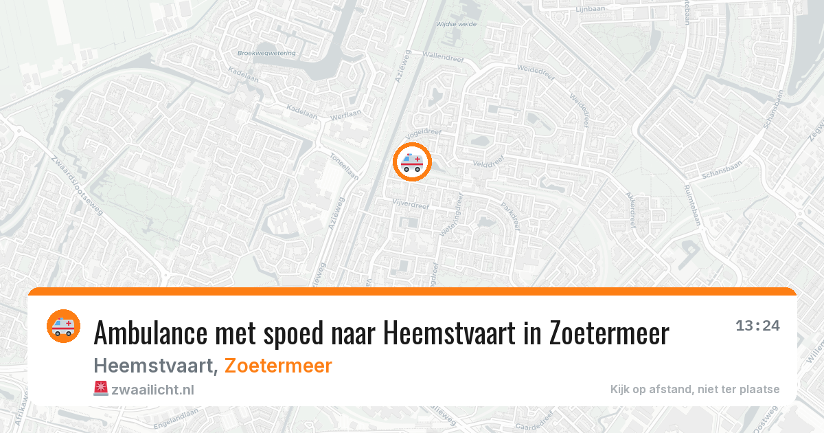 Ambulance met spoed naar Heemstvaart in Zoetermeer — 14 jun 2026