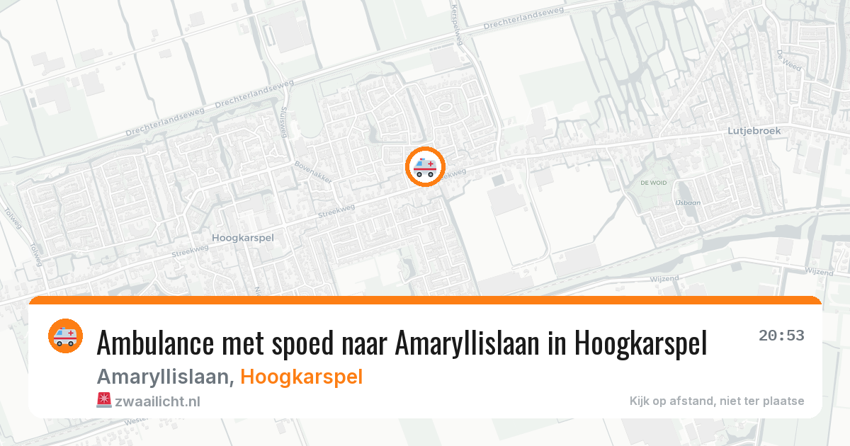 Ambulance met spoed naar Amaryllislaan in Hoogkarspel — 9 jun 2026
