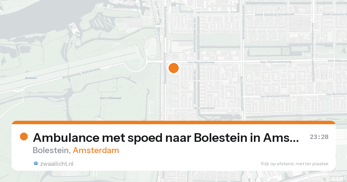 Ambulance met spoed naar Bolestein in Amsterdam — 4 jun 2026