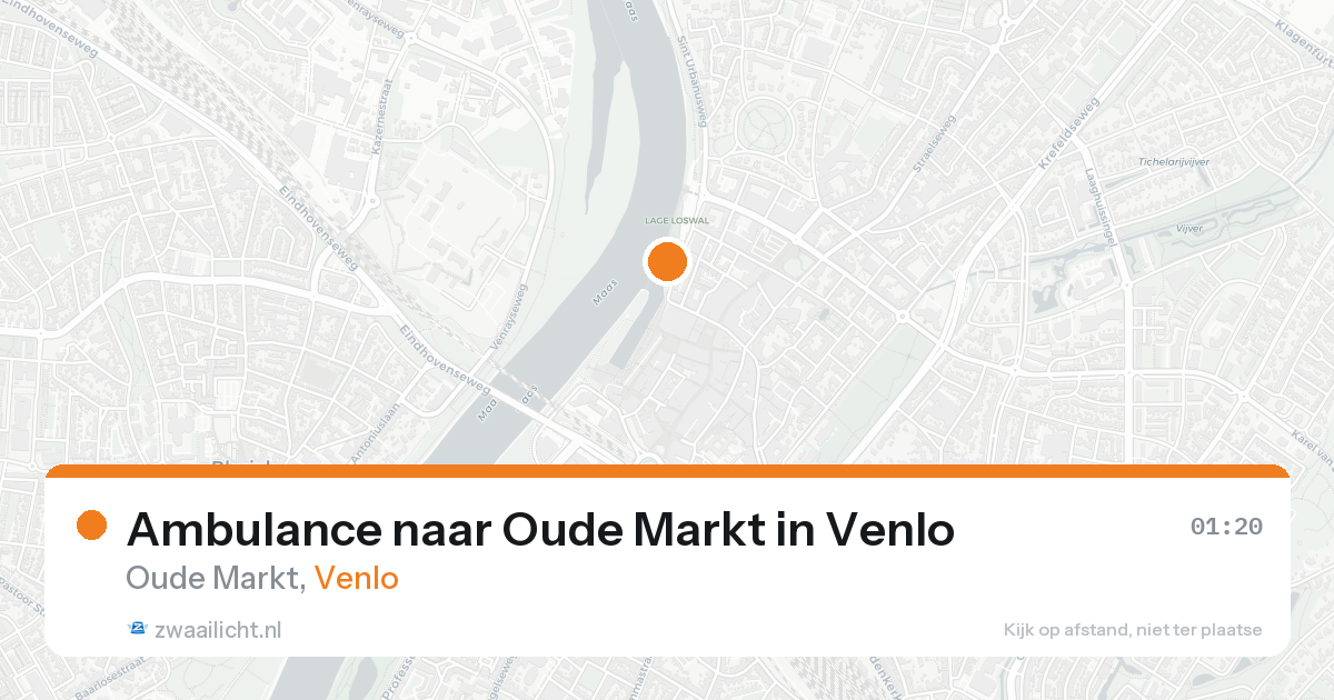 Ambulance naar Oude Markt in Venlo — 22 aug 2026