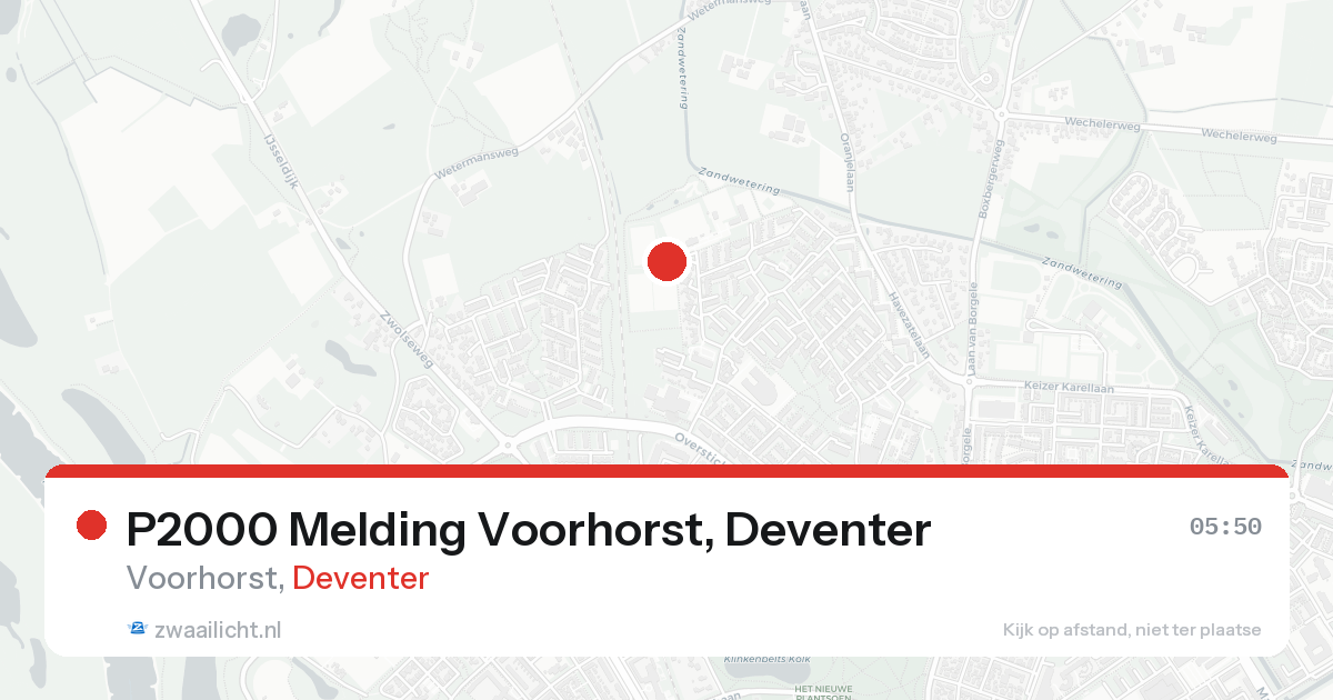 P2000 Melding Voorhorst, Deventer — 8 feb 2026