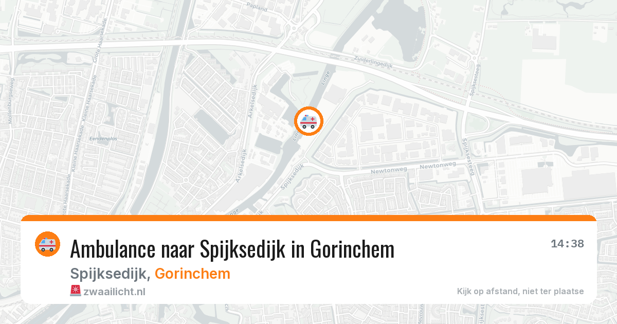 Ambulance naar Spijksedijk in Gorinchem — 20 jun 2026