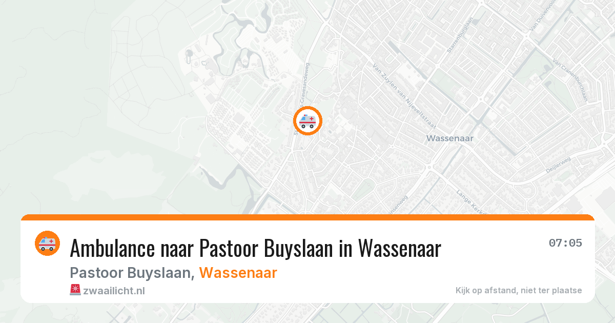 Ambulance naar Pastoor Buyslaan in Wassenaar — 2 aug 2026