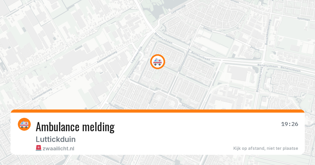 Ambulance melding — 6 mei 2026