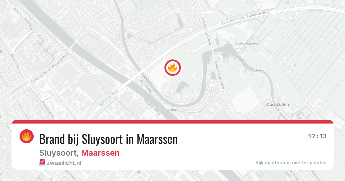 Brand bij Sluysoort in Maarssen — 1 jul 2026