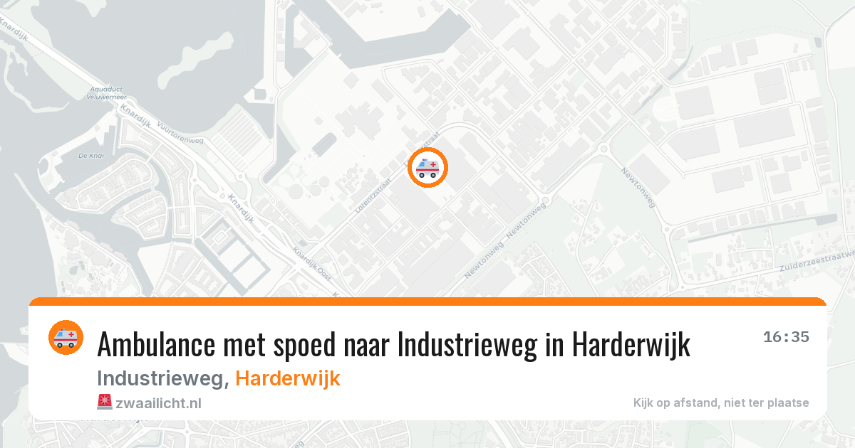 Ambulance met spoed naar Industrieweg in Harderwijk — 12 jun 2026