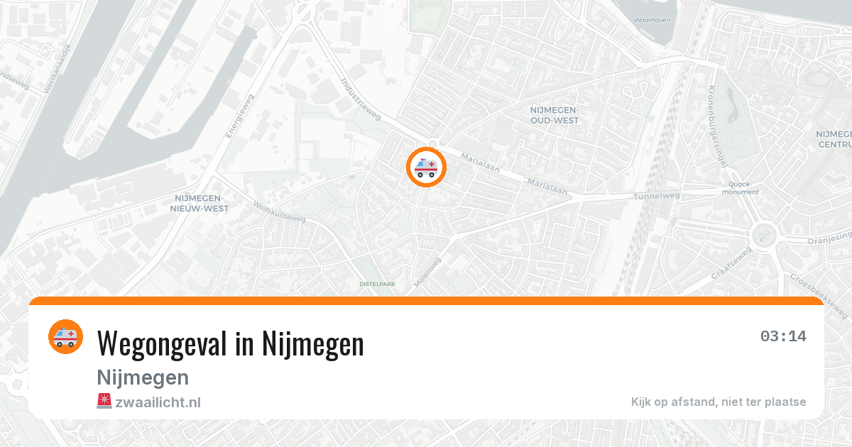 Wegongeval in Nijmegen — 14 jul 2026