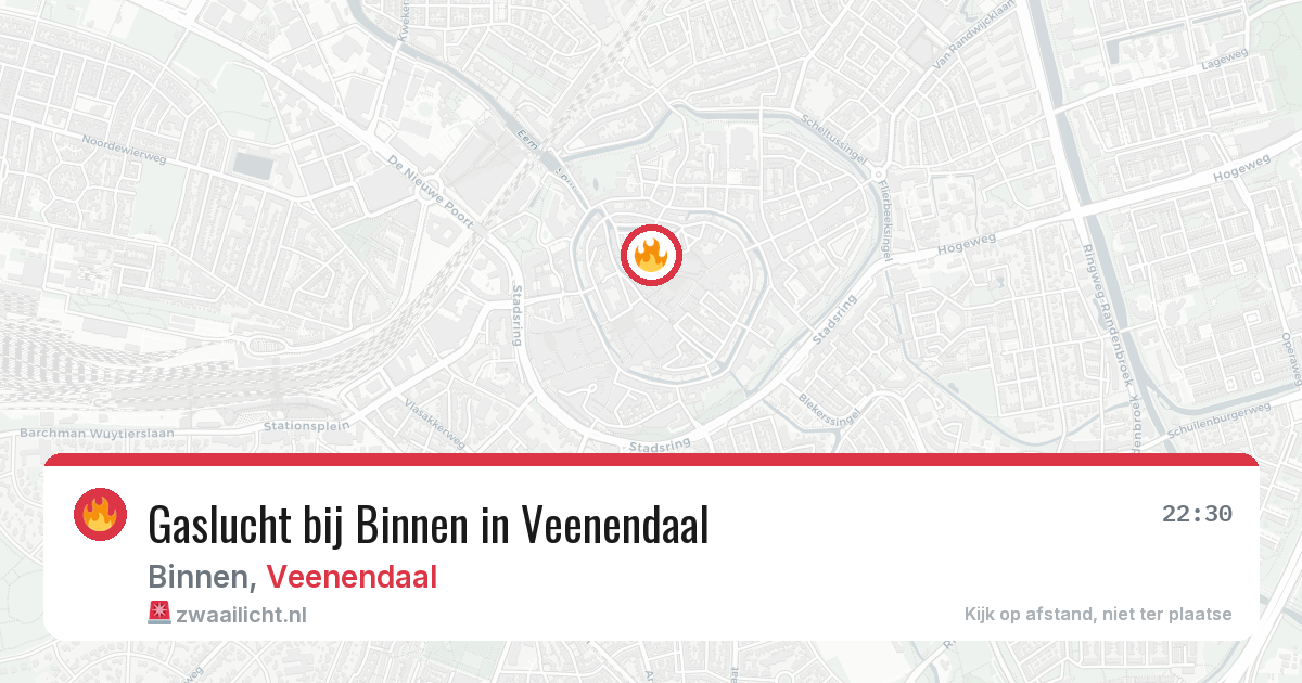 Gaslucht bij Binnen in Veenendaal — 15 apr 2026
