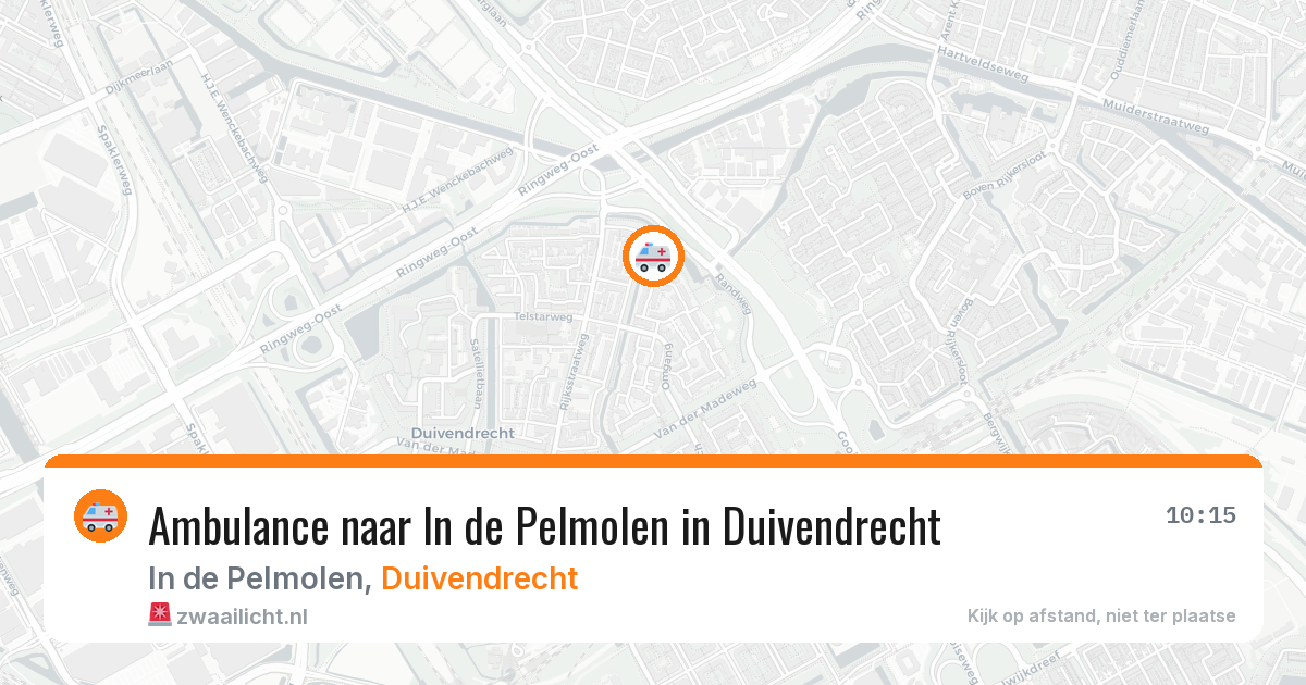 Ambulance naar In de Pelmolen in Duivendrecht — 29 jan 2026