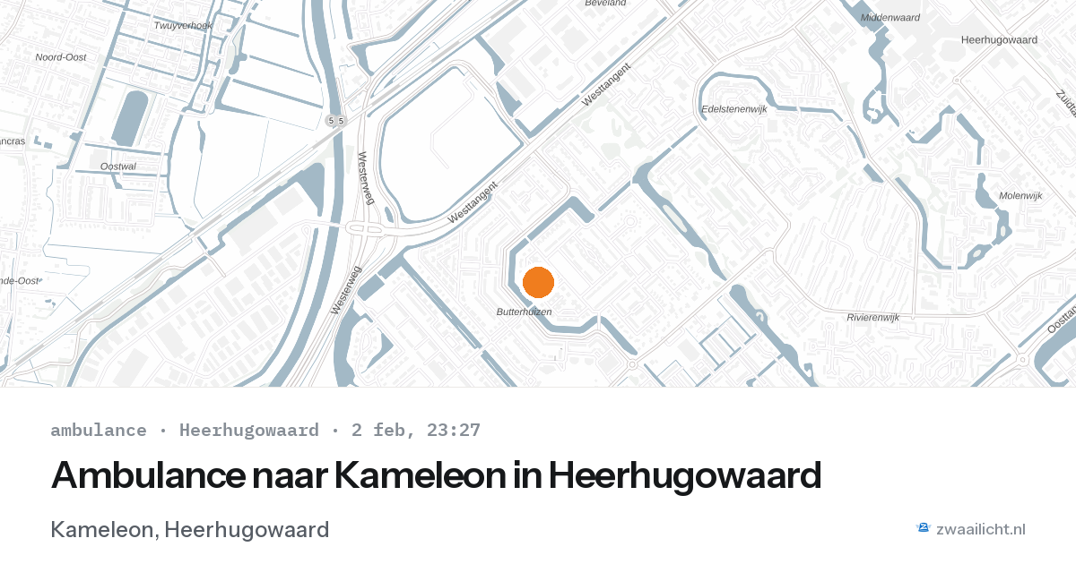 Ambulance naar Kameleon in Heerhugowaard — 2 feb 2026
