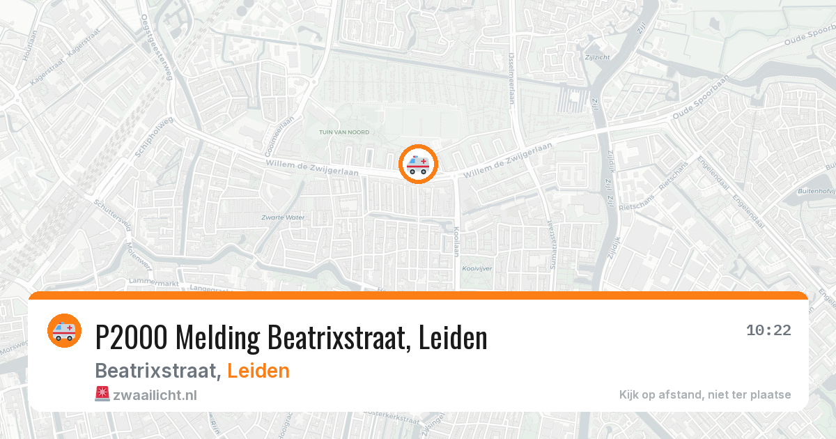P2000 Melding Beatrixstraat, Leiden — 7 feb 2026
