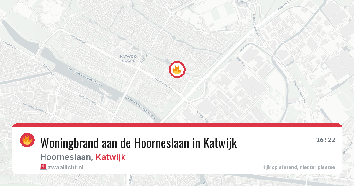 Woningbrand aan de Hoorneslaan in Katwijk — 10 feb 2026
