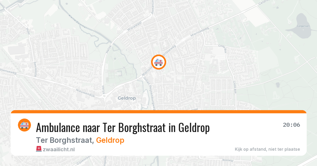 Ambulance naar Ter Borghstraat in Geldrop — 21 mrt 2026