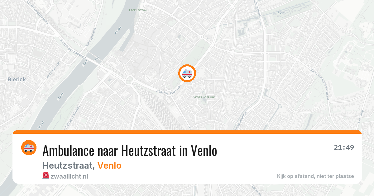 Ambulance naar Heutzstraat in Venlo — 7 jul 2026