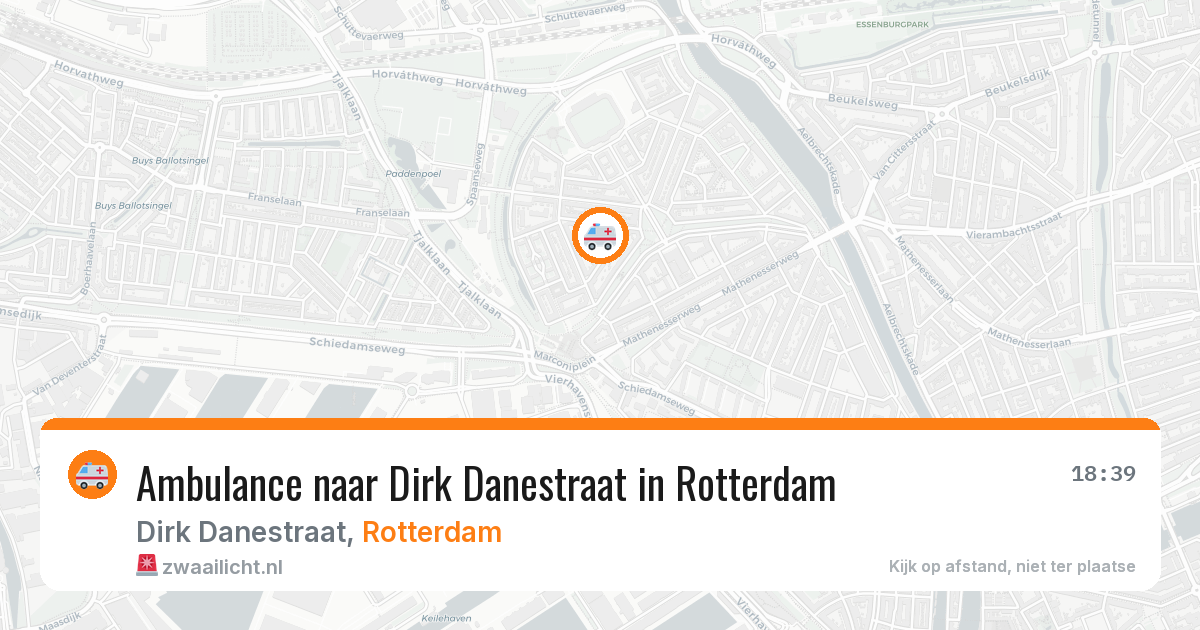 Ambulance naar Dirk Danestraat in Rotterdam — 5 jun 2026