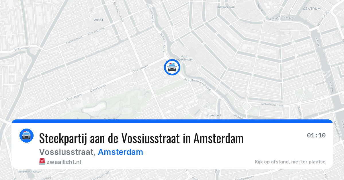 Steekpartij aan de Vossiusstraat in Amsterdam — 5 mei 2026