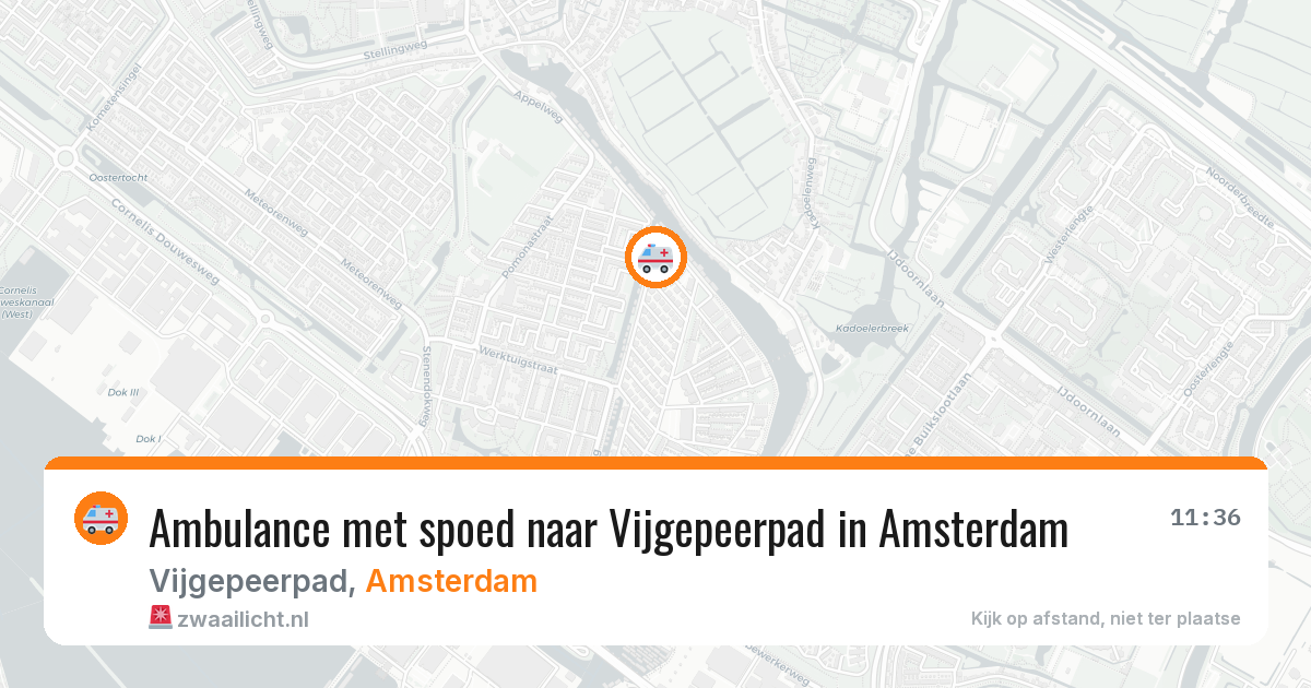 Ambulance met spoed naar Vijgepeerpad in Amsterdam — 26 mrt 2026
