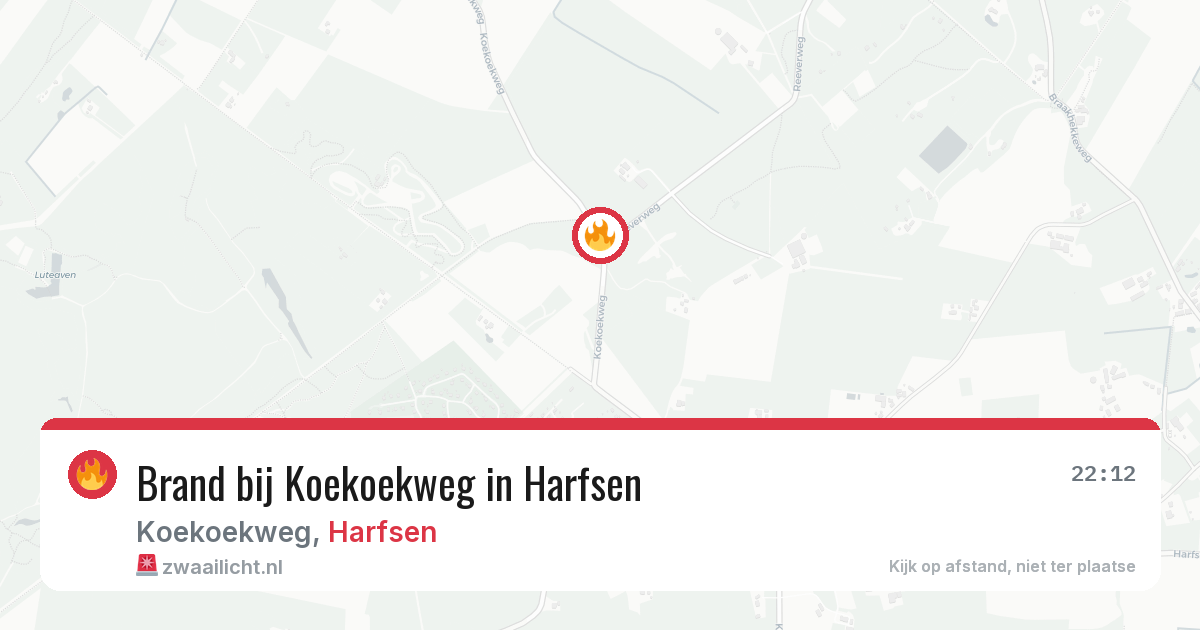 Brand bij Koekoekweg in Harfsen — 7 jul 2026